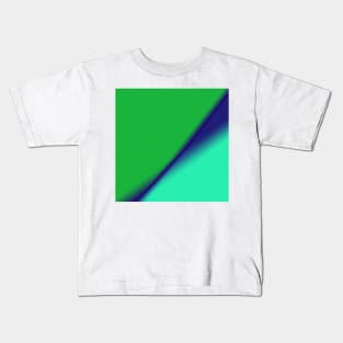 GREEN BLUE TEXTURE ART Kids T-Shirt